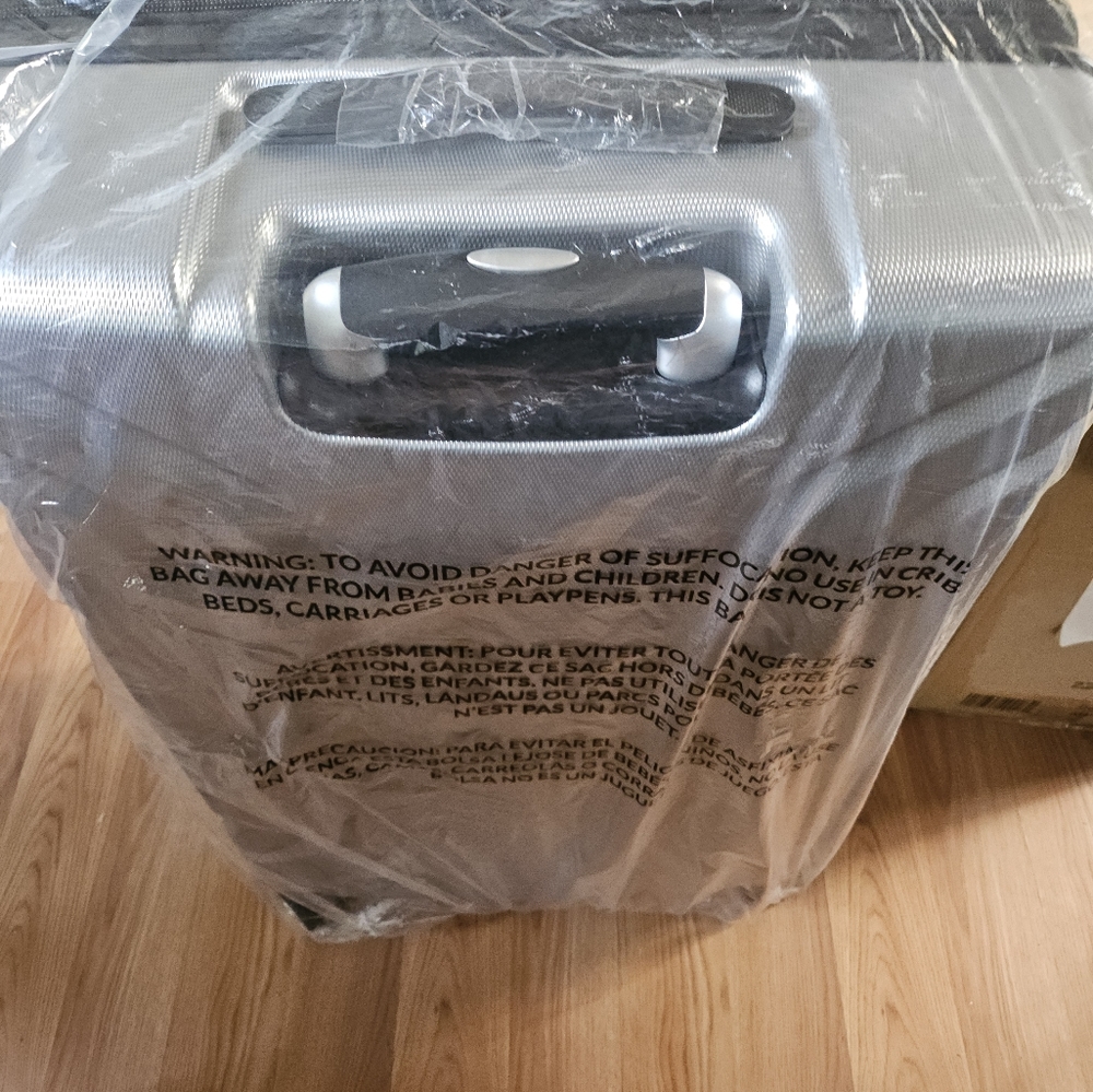 Silver Hard Shell Suitcase